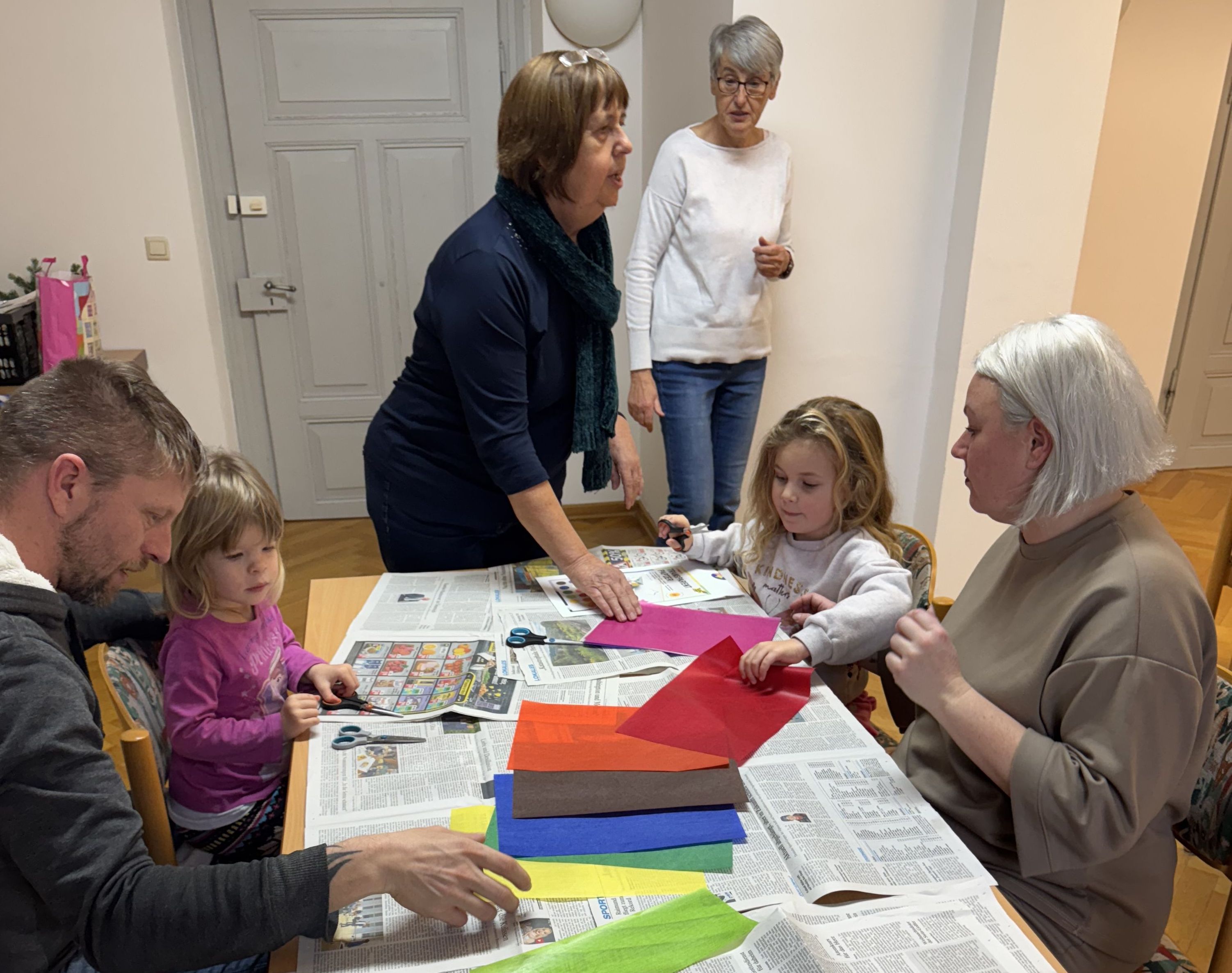 Die Naturkids bei der Arbeit.