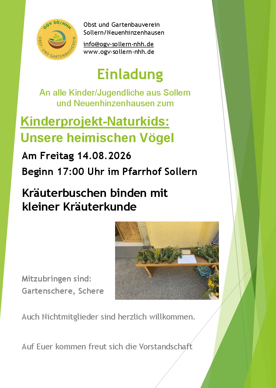 Einladung Kräuterbuschenbinden